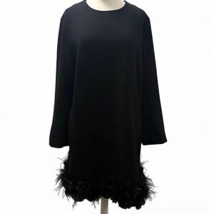 Tuckernuck Black Sheath Mini Dress with Long Sleeves